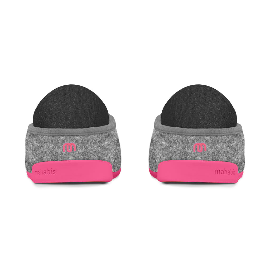 mahabis classic in light grey x havana pink