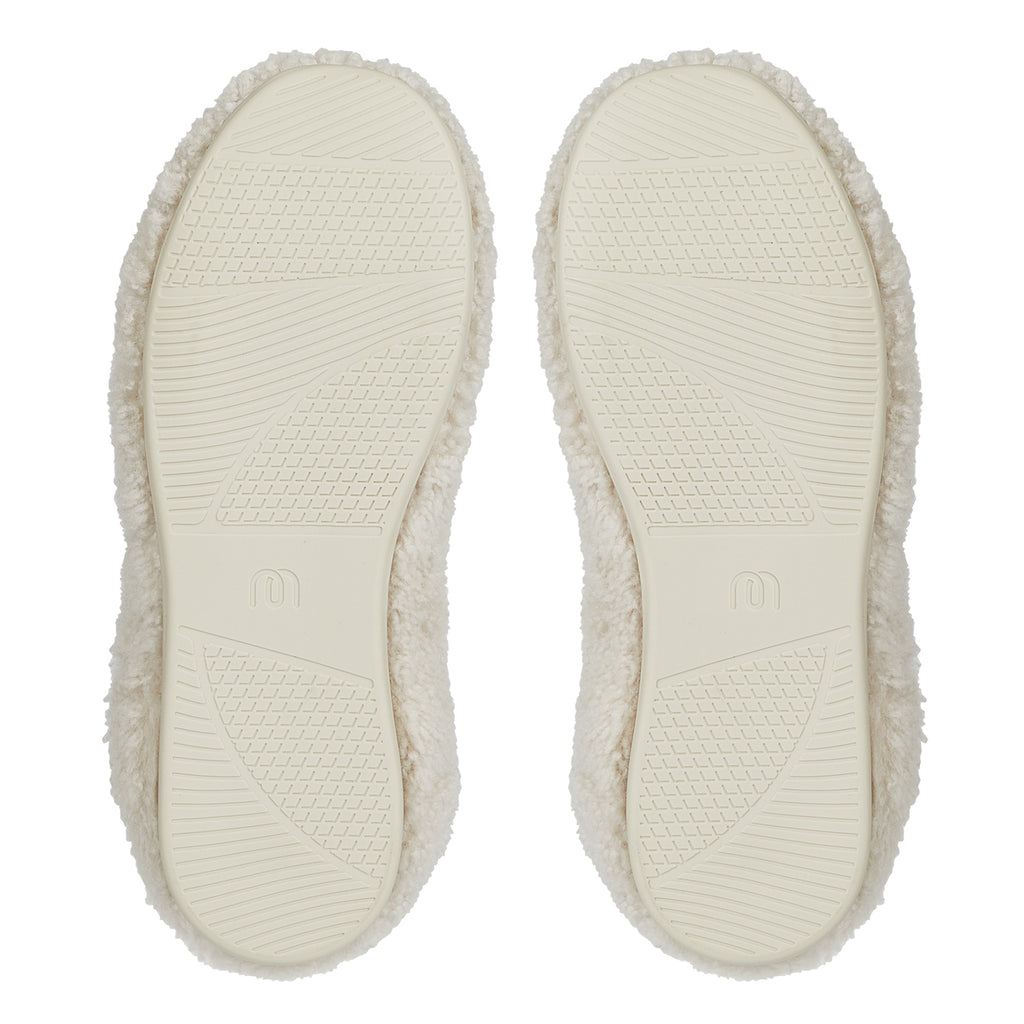mahabis meribel in natural shearling