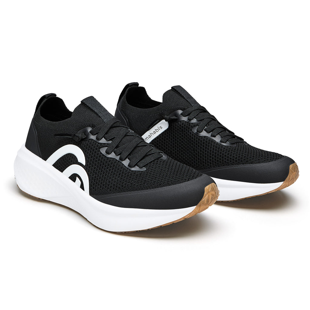 mahabis volare trainers in black x white