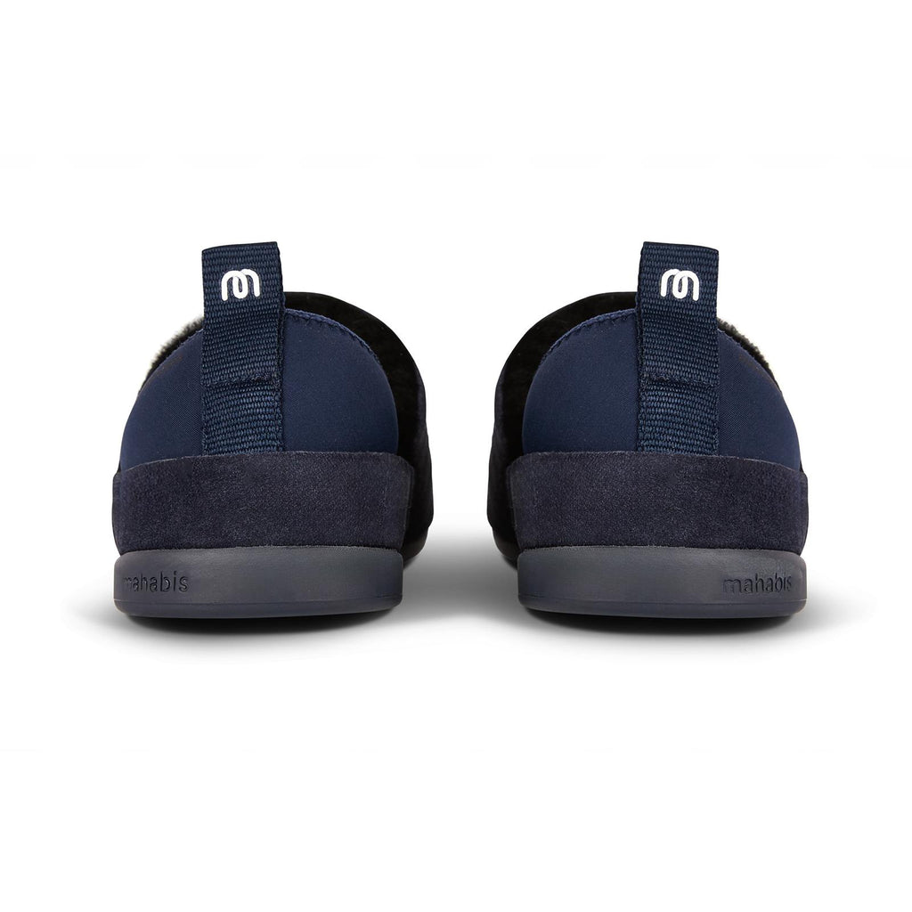 mahabis verbier in navy suede