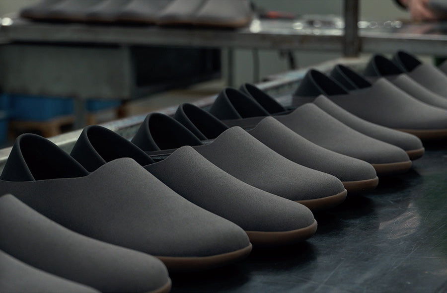 We’ve brought more of our footwear production to be nearer to where our customers are.  As of May 2020, we began producing over 90% of our product in Portugal, a country famous for its artisan approach to footwear. We collaborate with two family-owned factories with decades of experience that create for some of the best footwear companies in the world.  This is a video tour of one of our factories, where you can watch the mahabis NEO being made.
