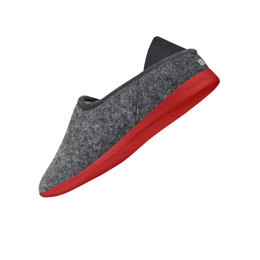 mahabis classic in larvik dark grey x sahara red