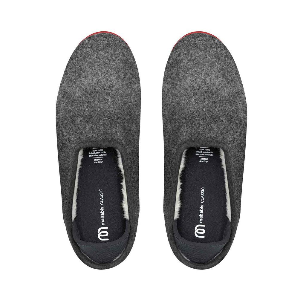 mahabis classic in larvik dark grey x sahara red