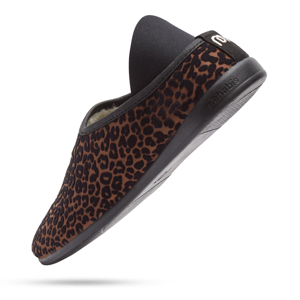 mahabis classic in leopard x skien black