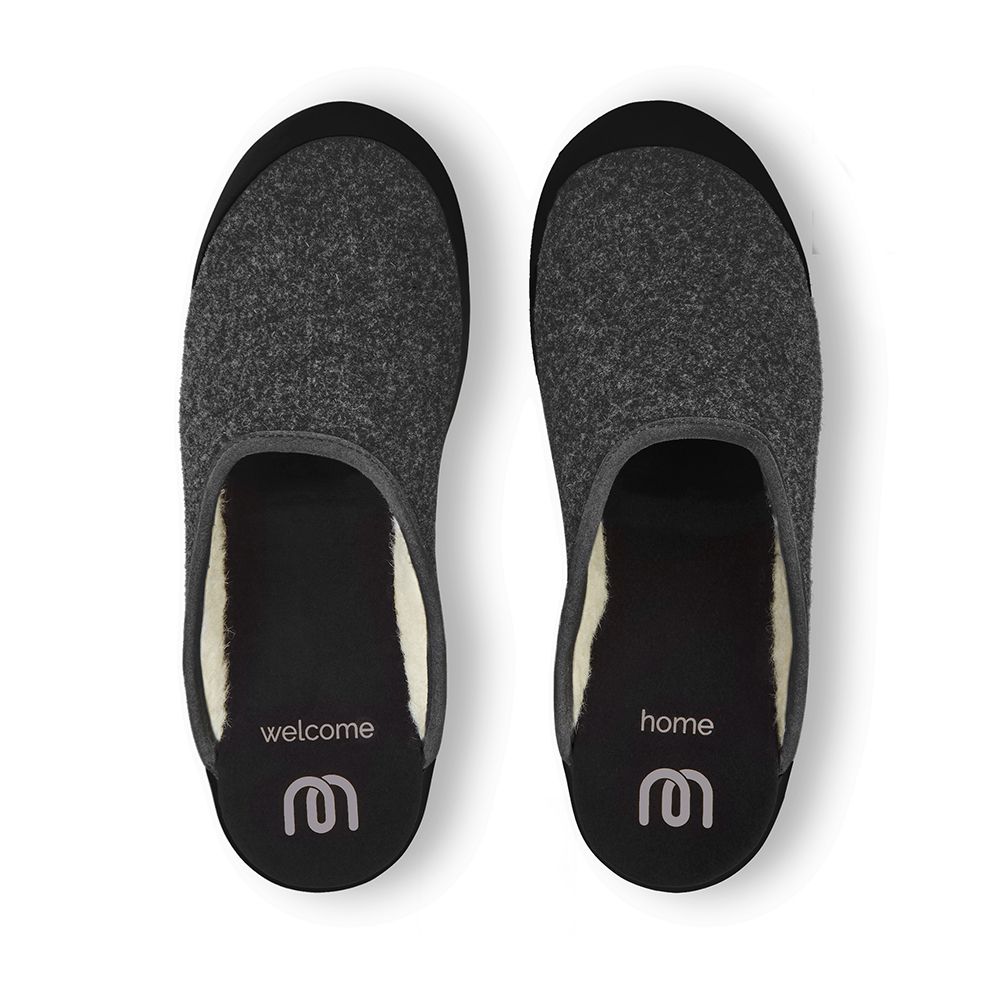 mahabis mule in larvik dark grey x skien black