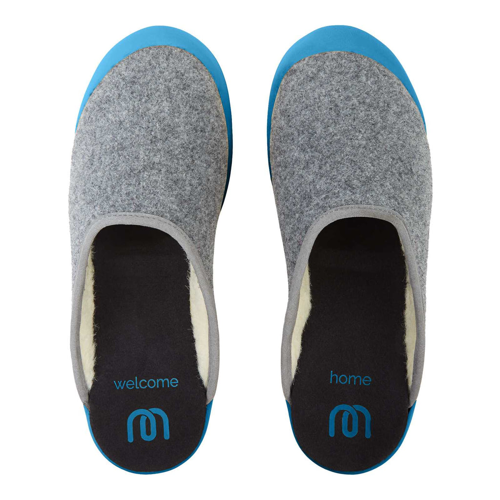 mahabis mule in larvik light grey x gozo blue