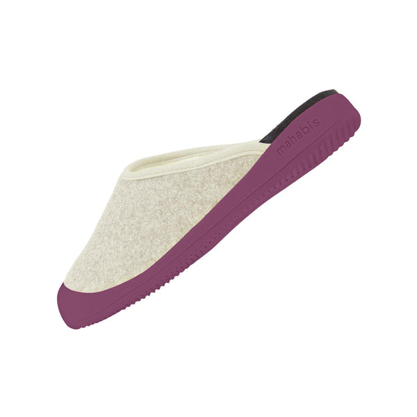 mahabis mule in skagen stone x plomme purple - mahabis